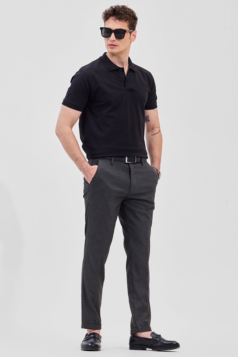 سنيتش بنطلون رمادي مطاطي بتصميم ذاتي - Image 4